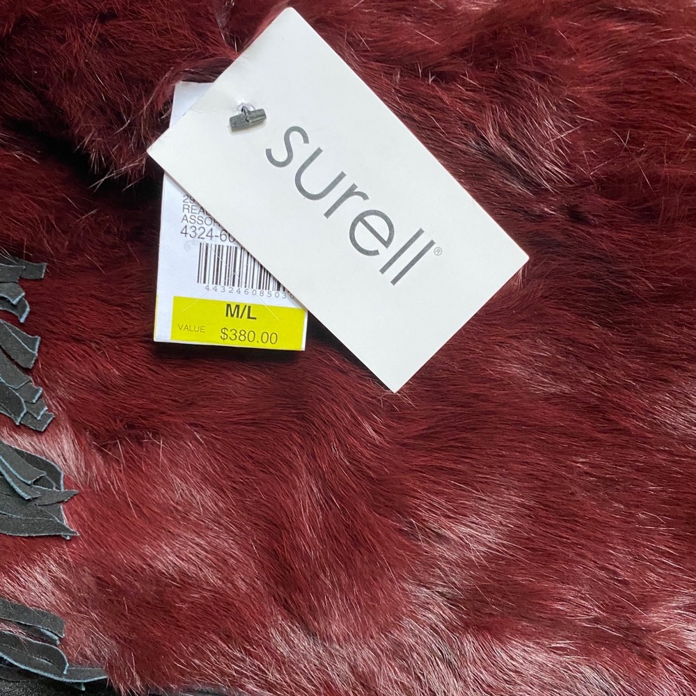 Surell REAL Rabbit Fur Vest - Picture 2 of 3